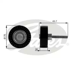 Промежуточный ролик поликлинового ремня GATES T38054
