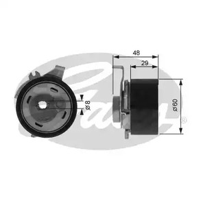 Натяжной ролик ременьа грм powergrip GATES T43003