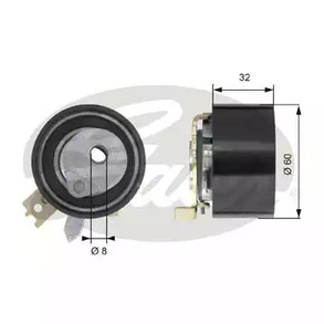 Натяжной ролик ремня грм GATES T43014