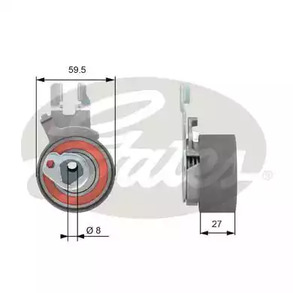 Натяжной ролик ременьа грм powergrip GATES T43173