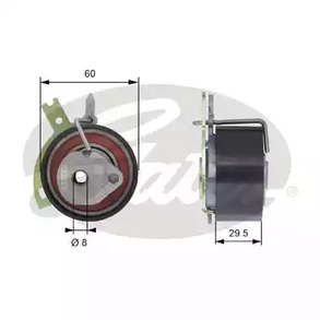 Натяжной ролик ремня грм GATES T43186