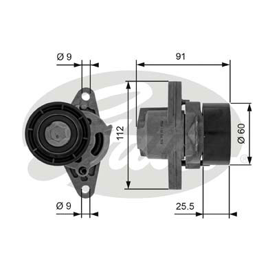 Натяжитель ремня клинового зубча drivealign GATES T38456