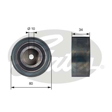Ролик зубчатого ремень powergrip GATES T41238
