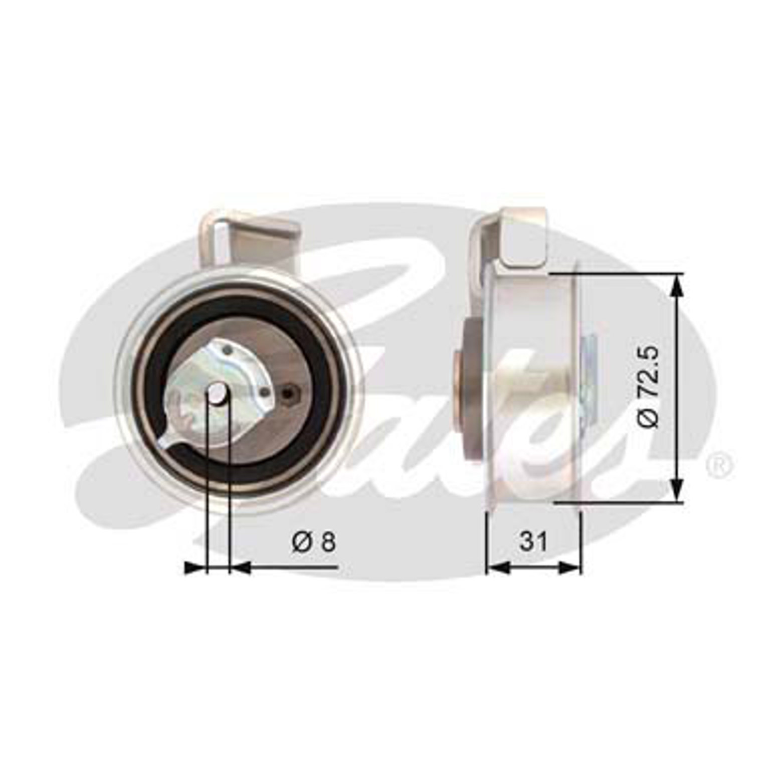 Ролик приводного ремня GATES T43072
