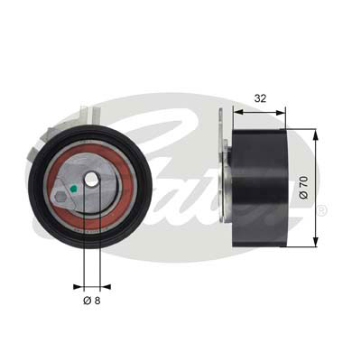 Натяжной ролик ременьа грм powergrip GATES T43117