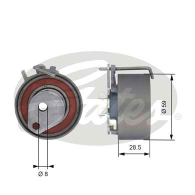 Натяжной ролик ременьа грм powergrip GATES T43126
