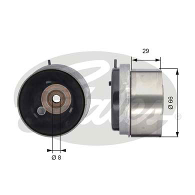 Натяжной ролик ременьа грм powergrip GATES T43143