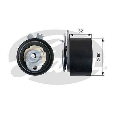 Натяжной ролик ременьа грм powergrip GATES T43240