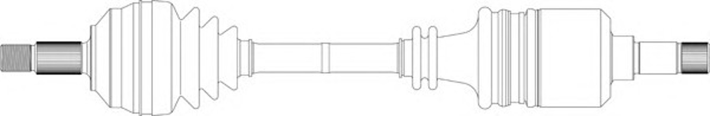 Полуось GENERAL RICAMBI CI3105