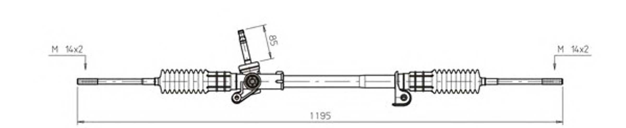 Рейка рулевая GENERAL RICAMBI FO4023