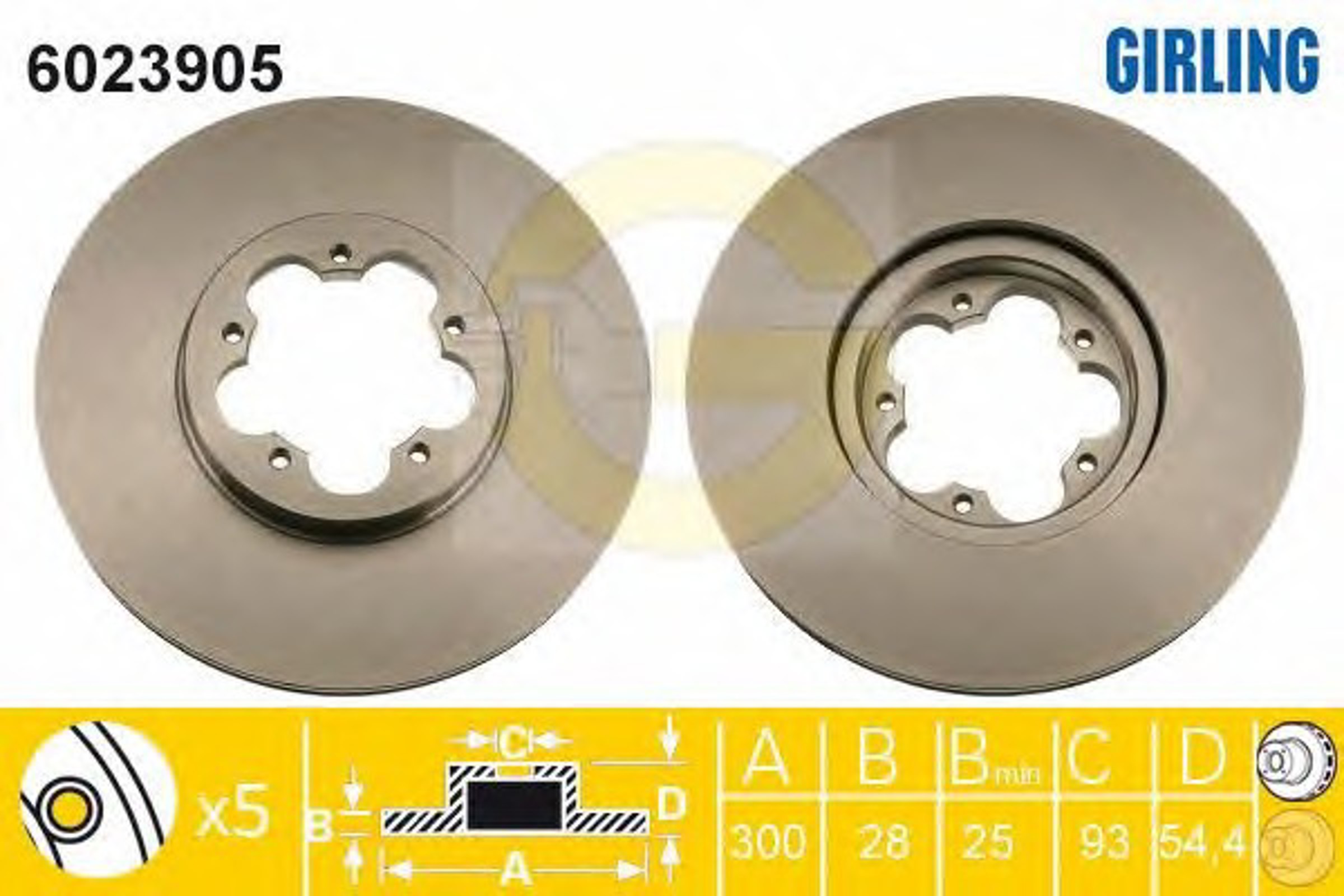 Диск тормозной GIRLING 6023905