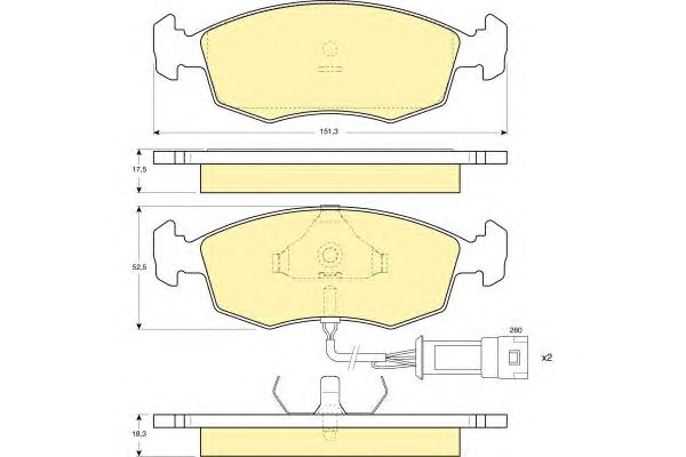 Колодки тормозные дисковые GIRLING 6103012