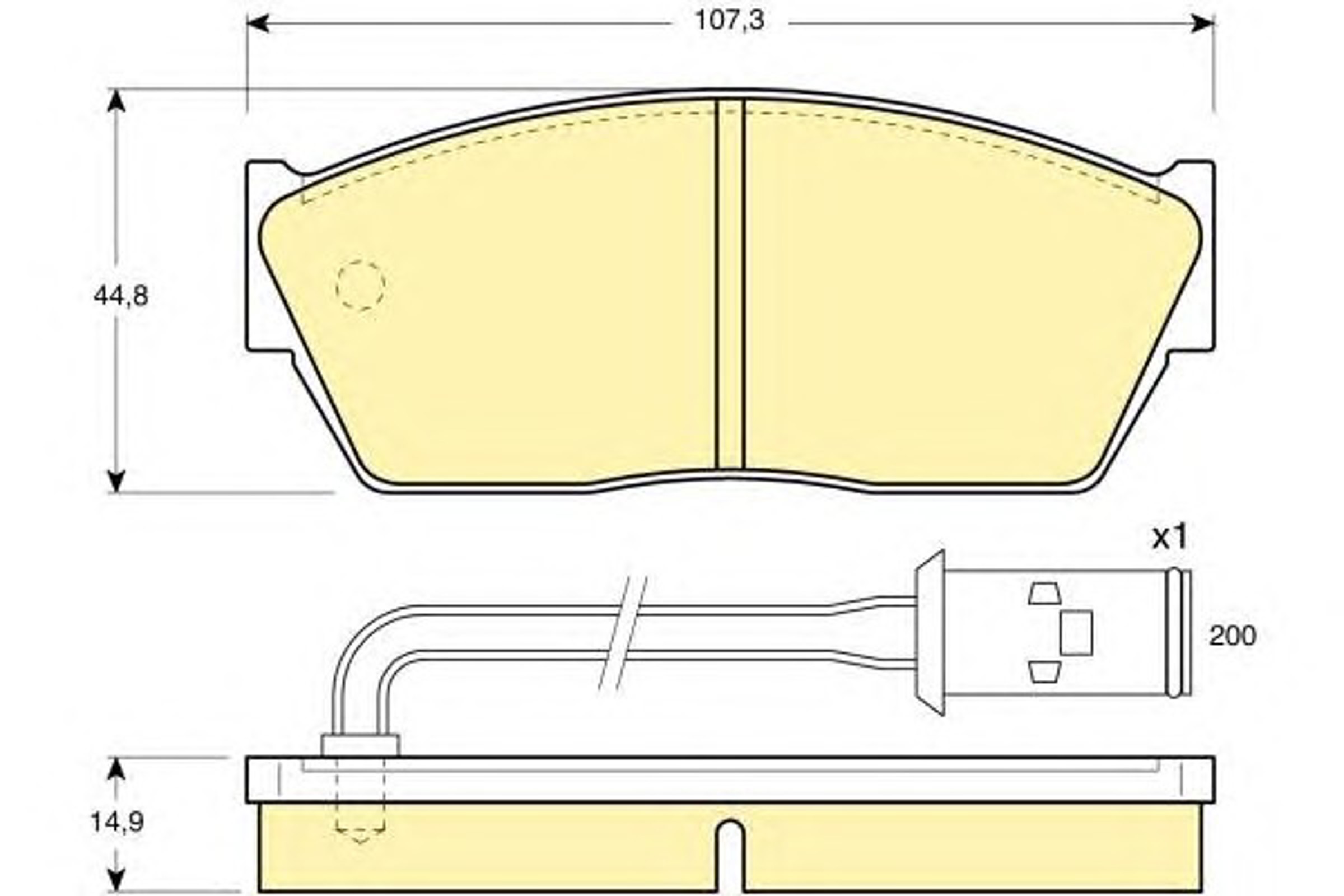 Комплект тормозных колодок дисковый тормоз GIRLING 6103509
