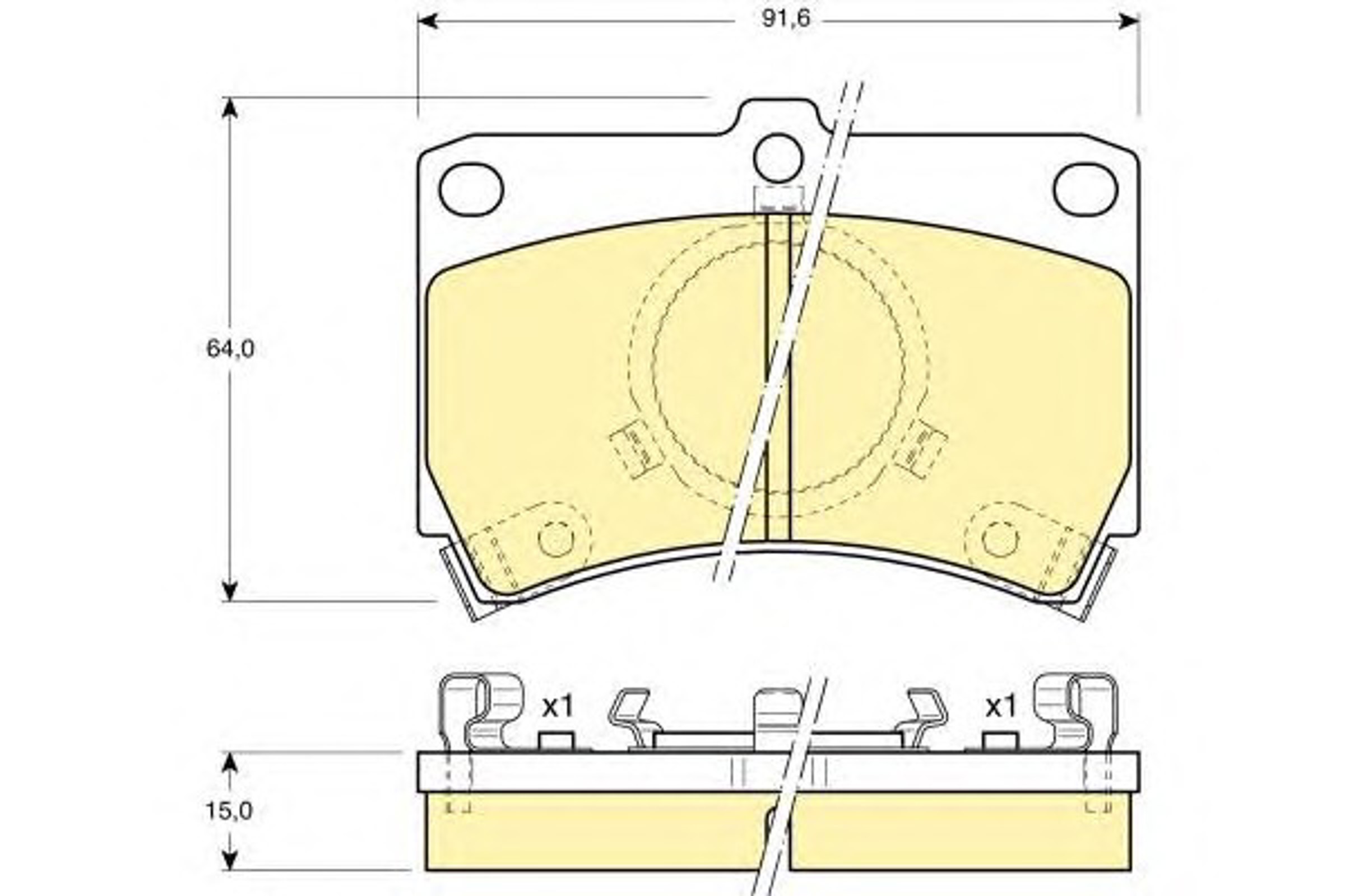 Колодки тормозные дисковые GIRLING 6103749