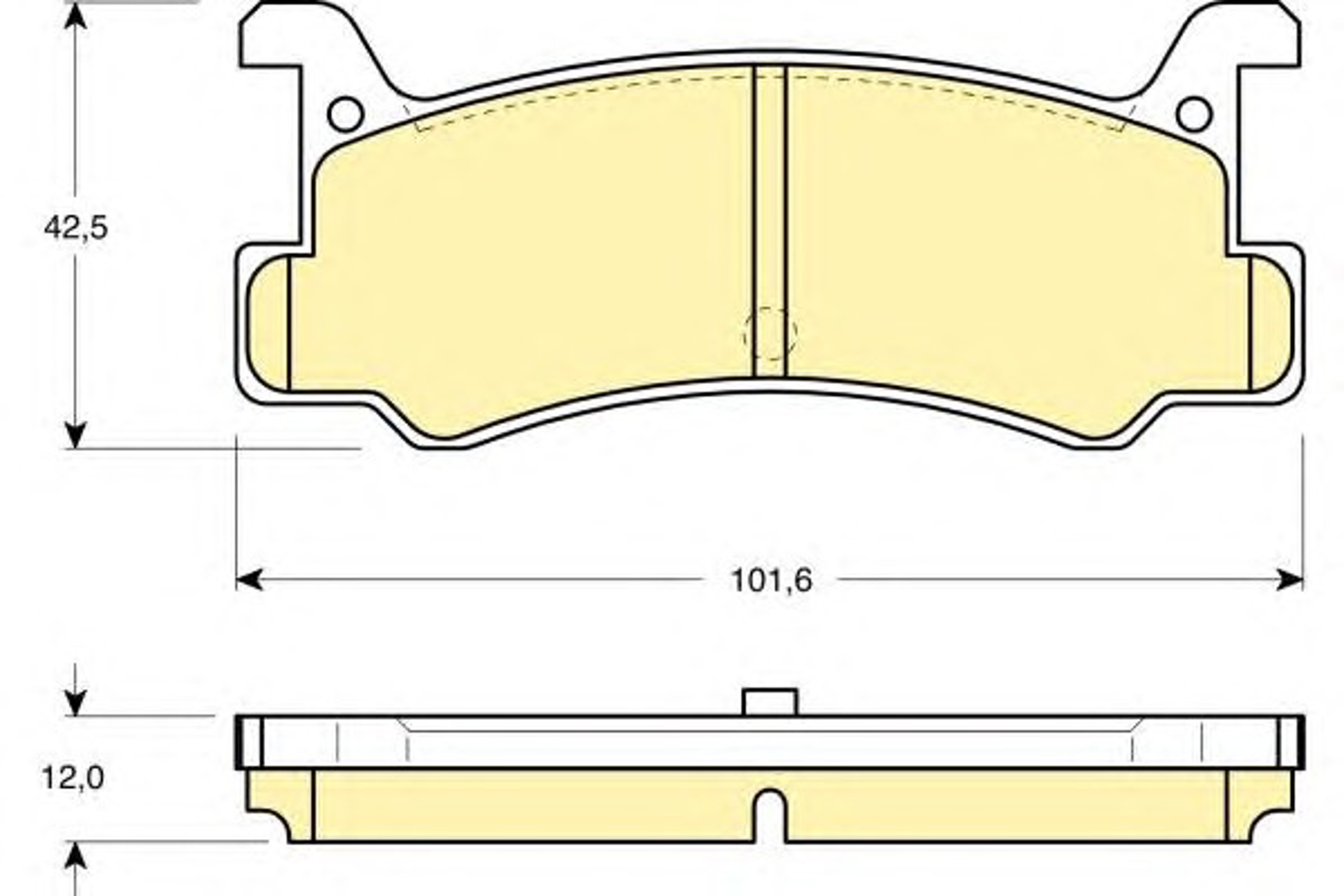 Колодки тормозные дисковые GIRLING 6103759