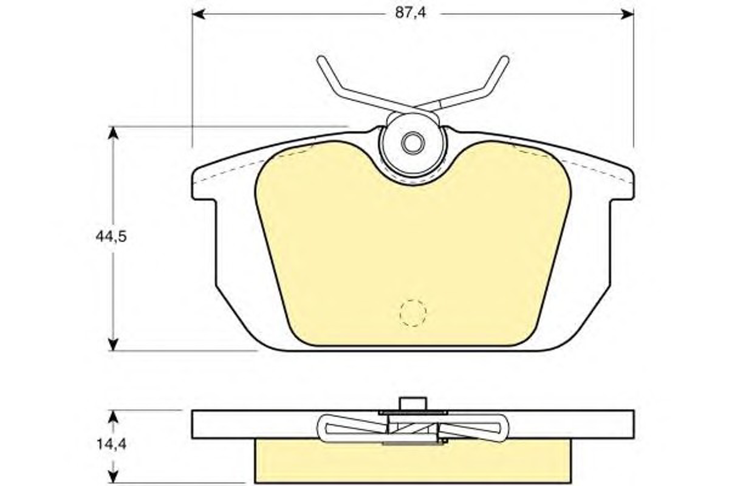 Колодки тормозные дисковые GIRLING 6104661