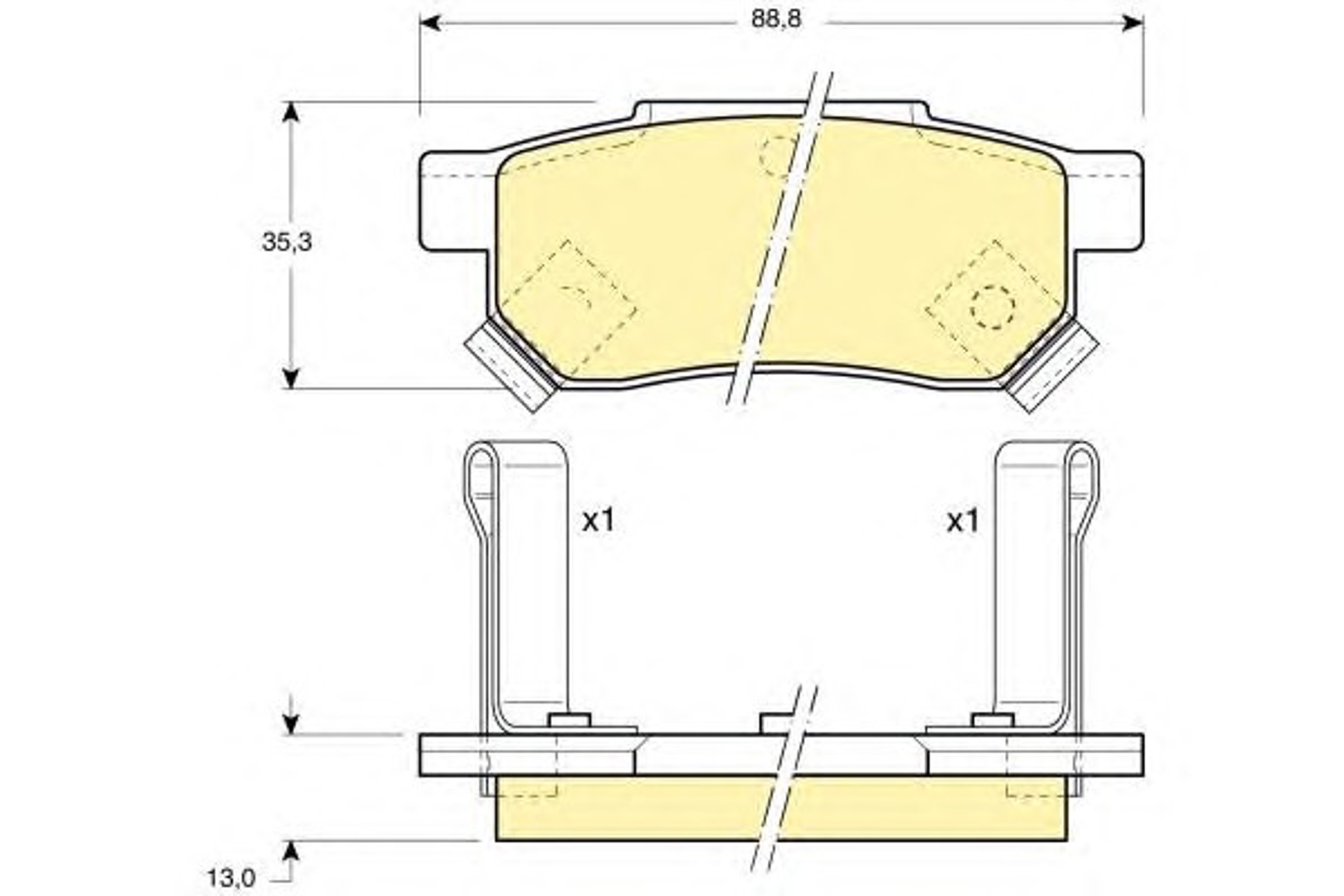 Колодки тормозные дисковые комплект GIRLING 6104999