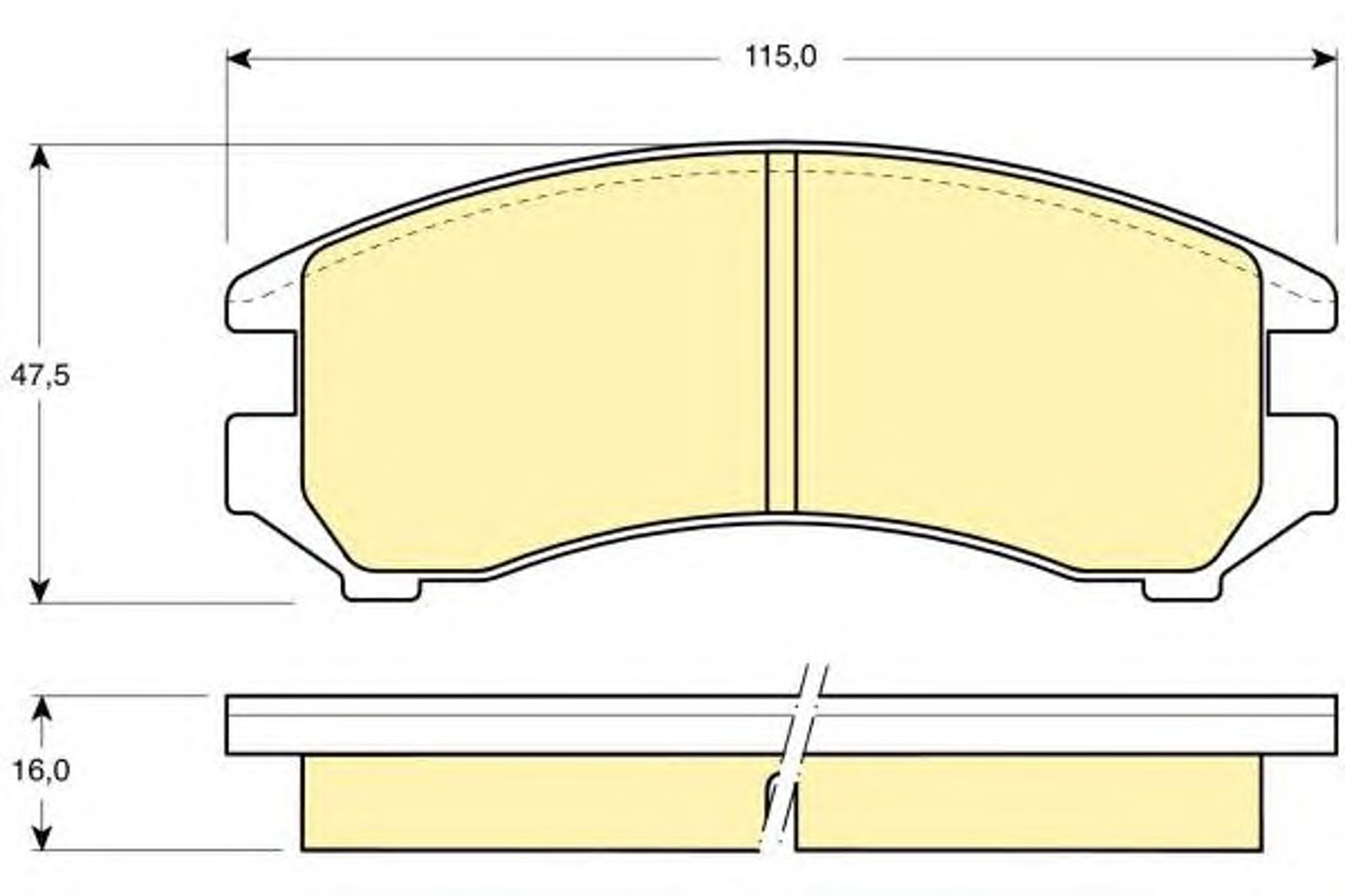 Колодки тормозные дисковые GIRLING 6107319