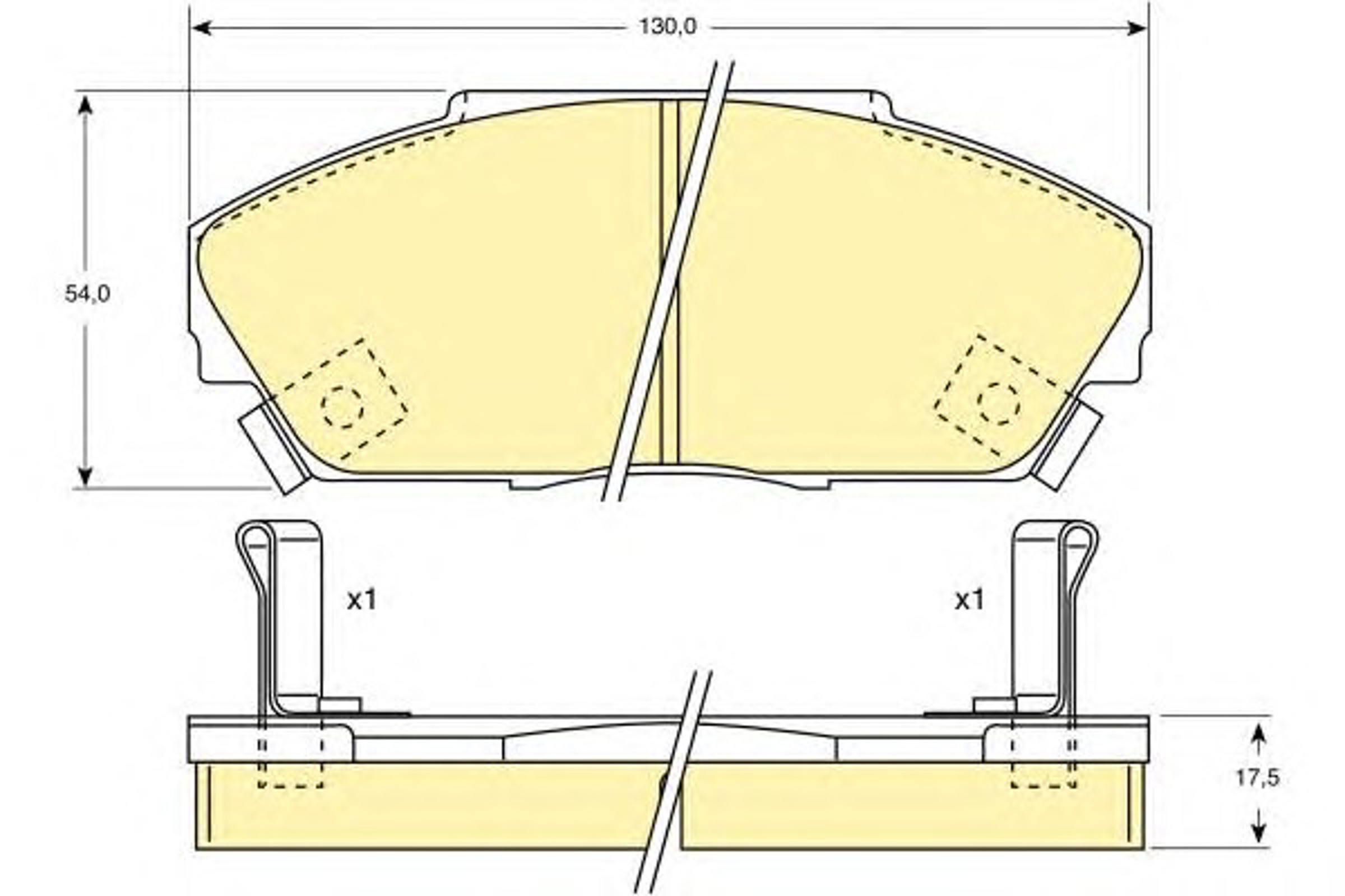 Комплект тормозных колодок дисковый тормоз GIRLING 6107339