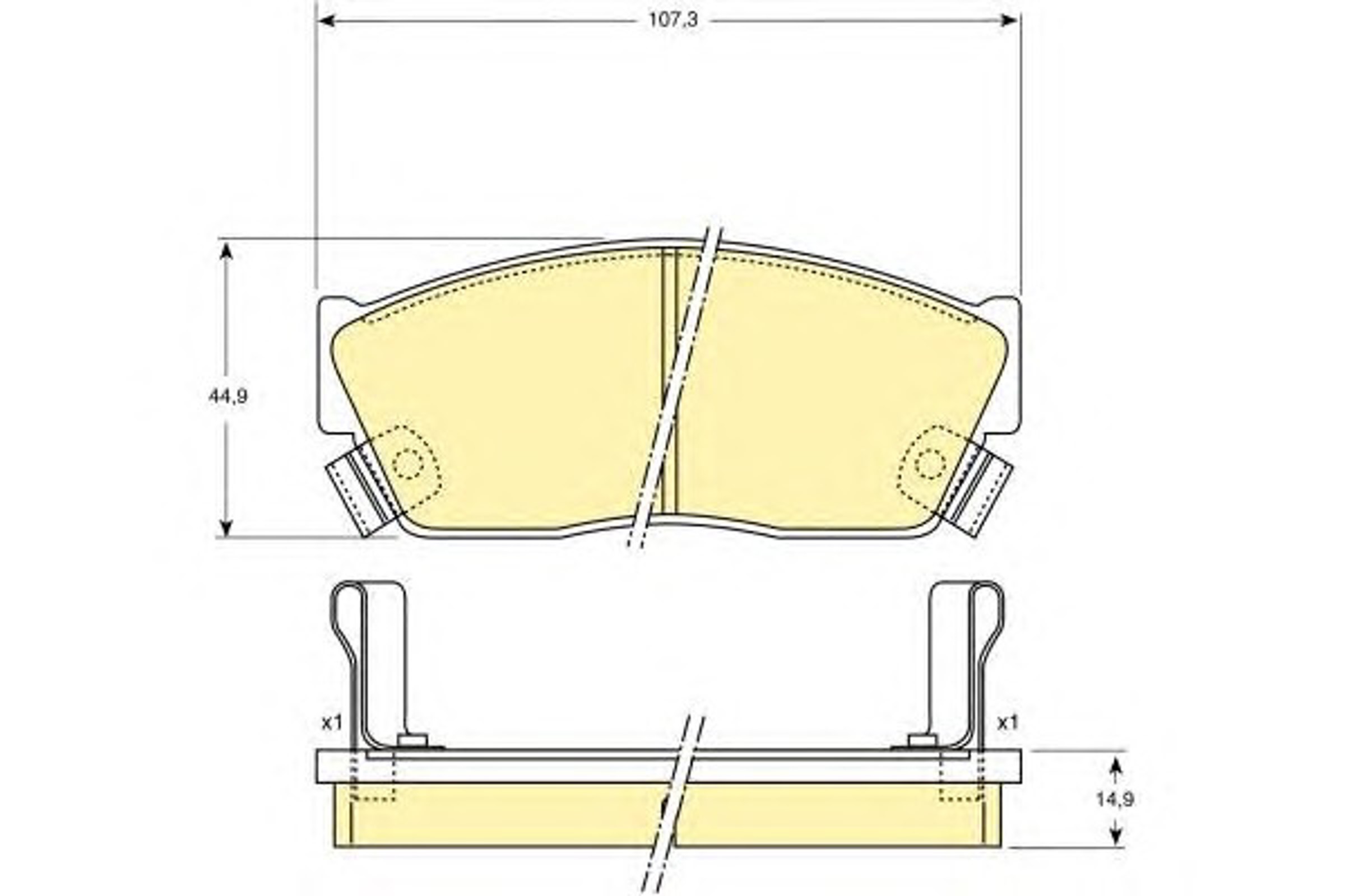 Комплект тормозных колодок дисковый тормоз GIRLING 6107509