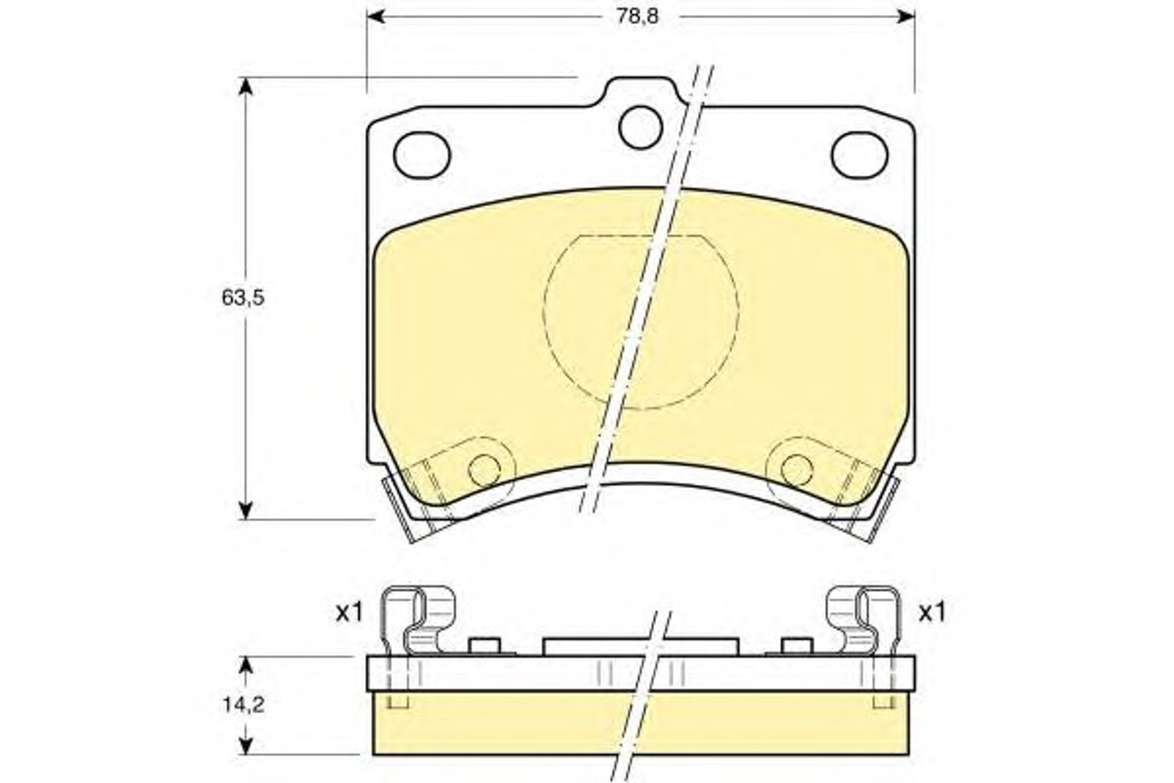 Колодки тормозные дисковые GIRLING 6107739
