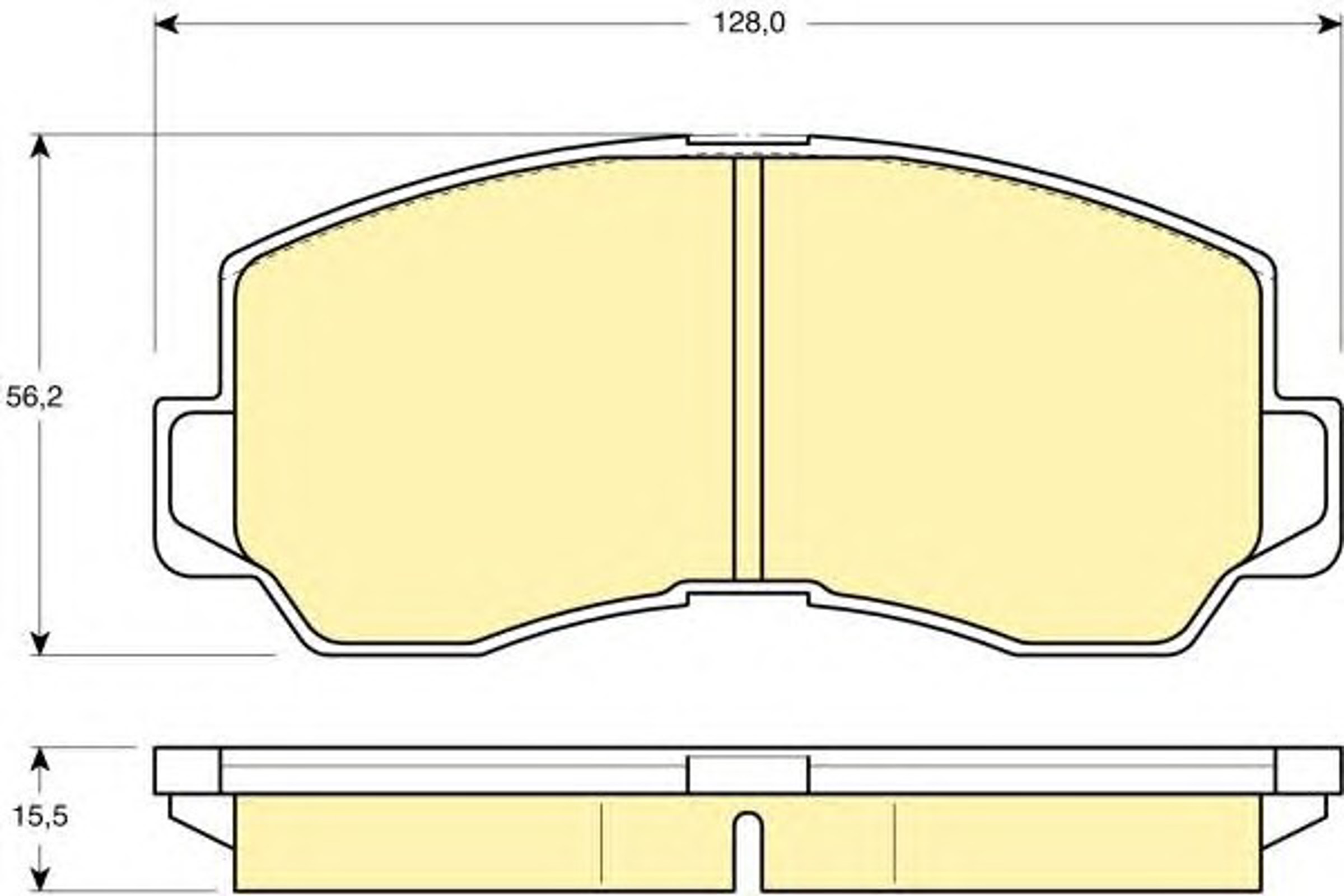 Колодки тормозные дисковые GIRLING 6107859