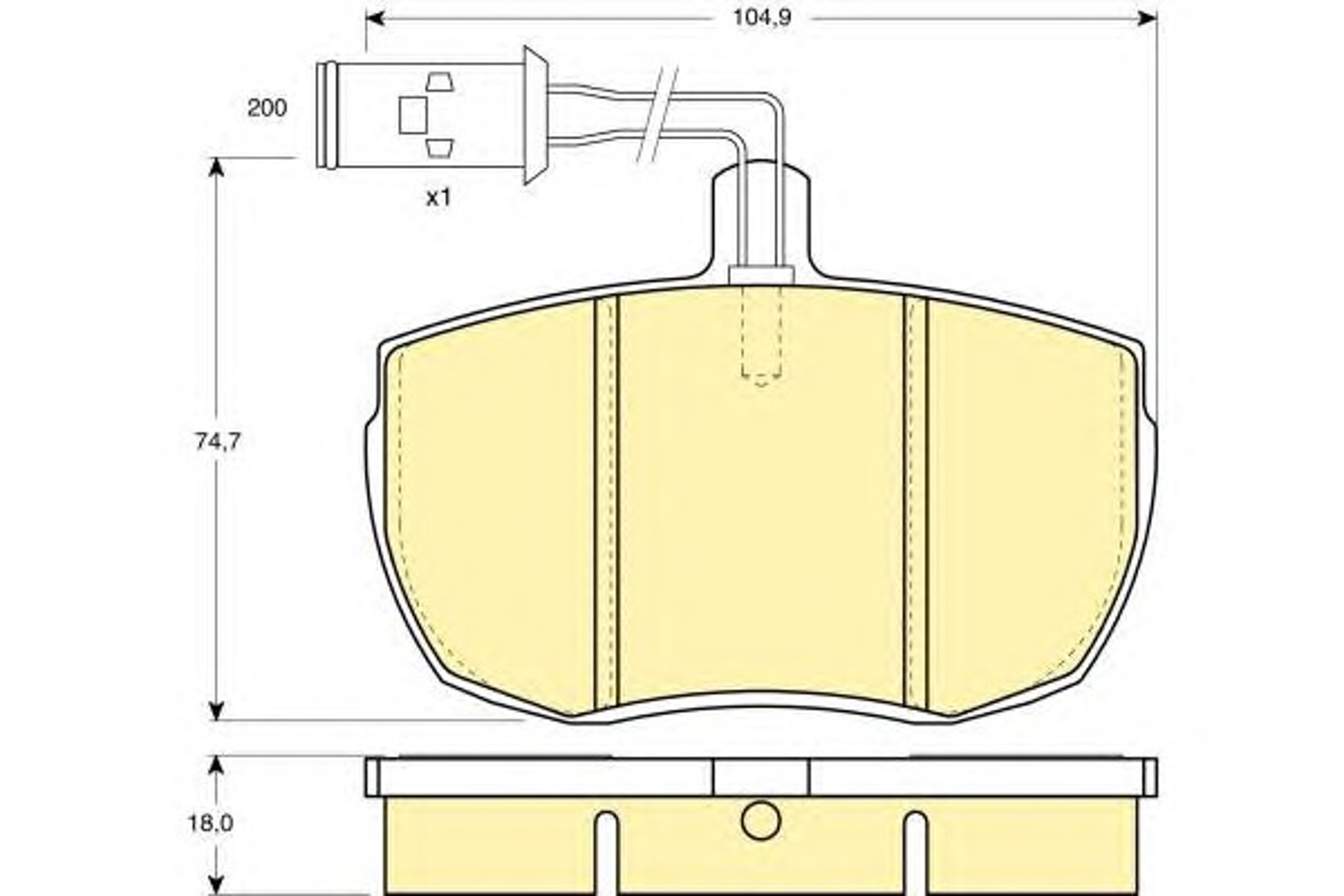 Комплект тормозных колодок дисковый тормоз GIRLING 6107896