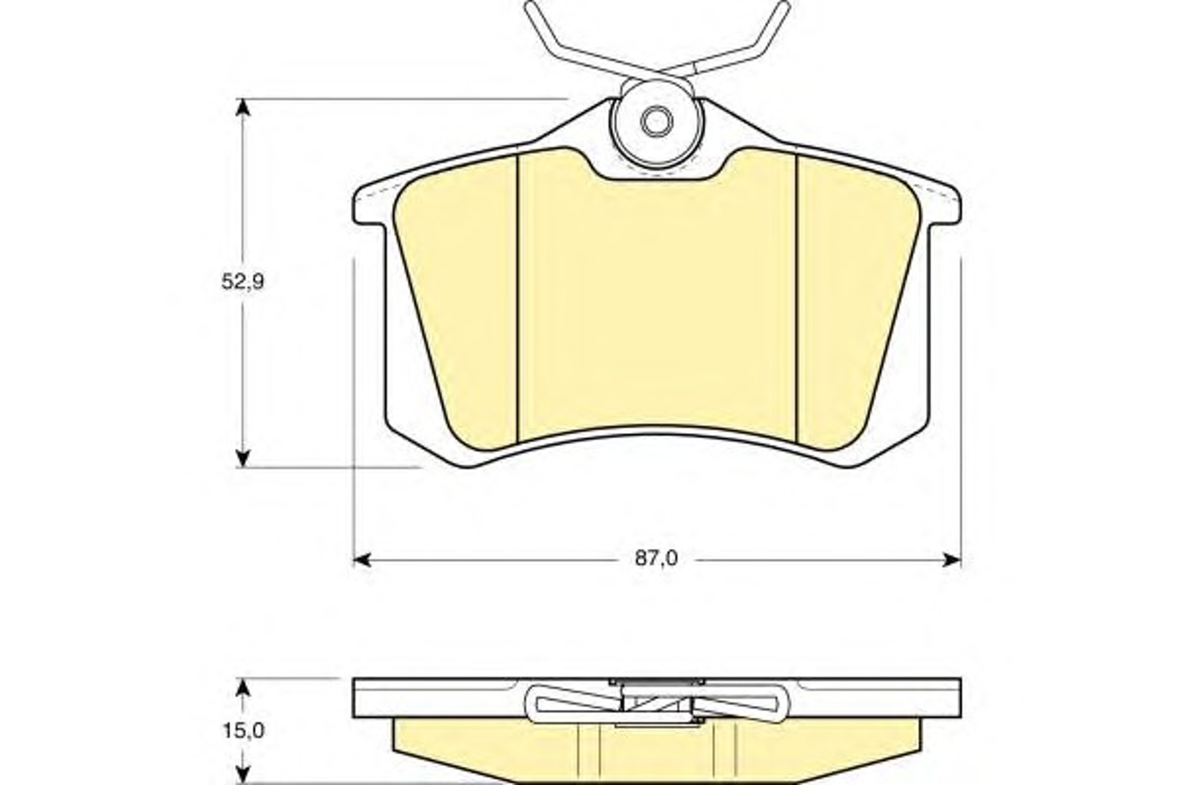 Колодки тормозные дисковые GIRLING 6108231