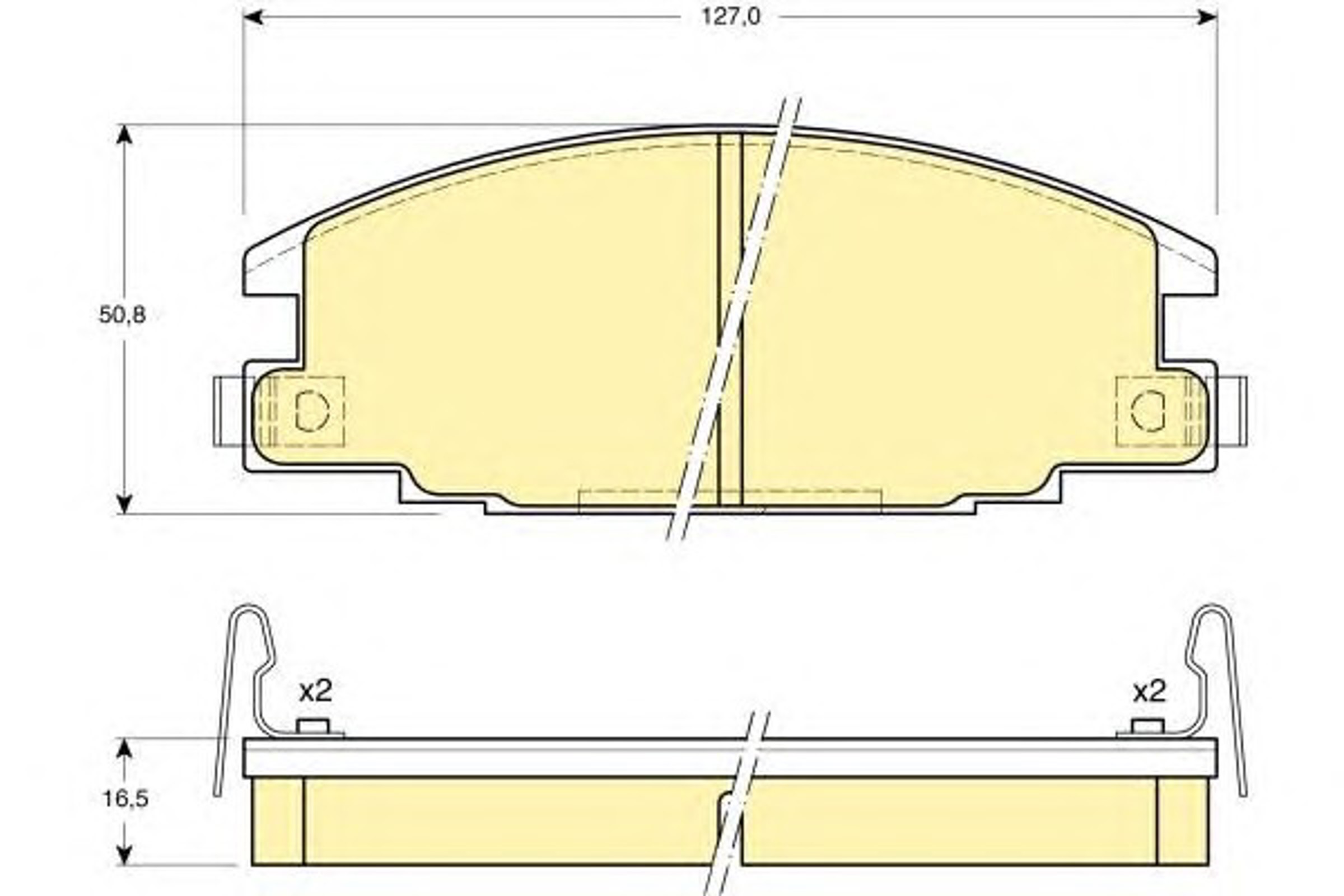 Колодки тормозные дисковые GIRLING 6108709