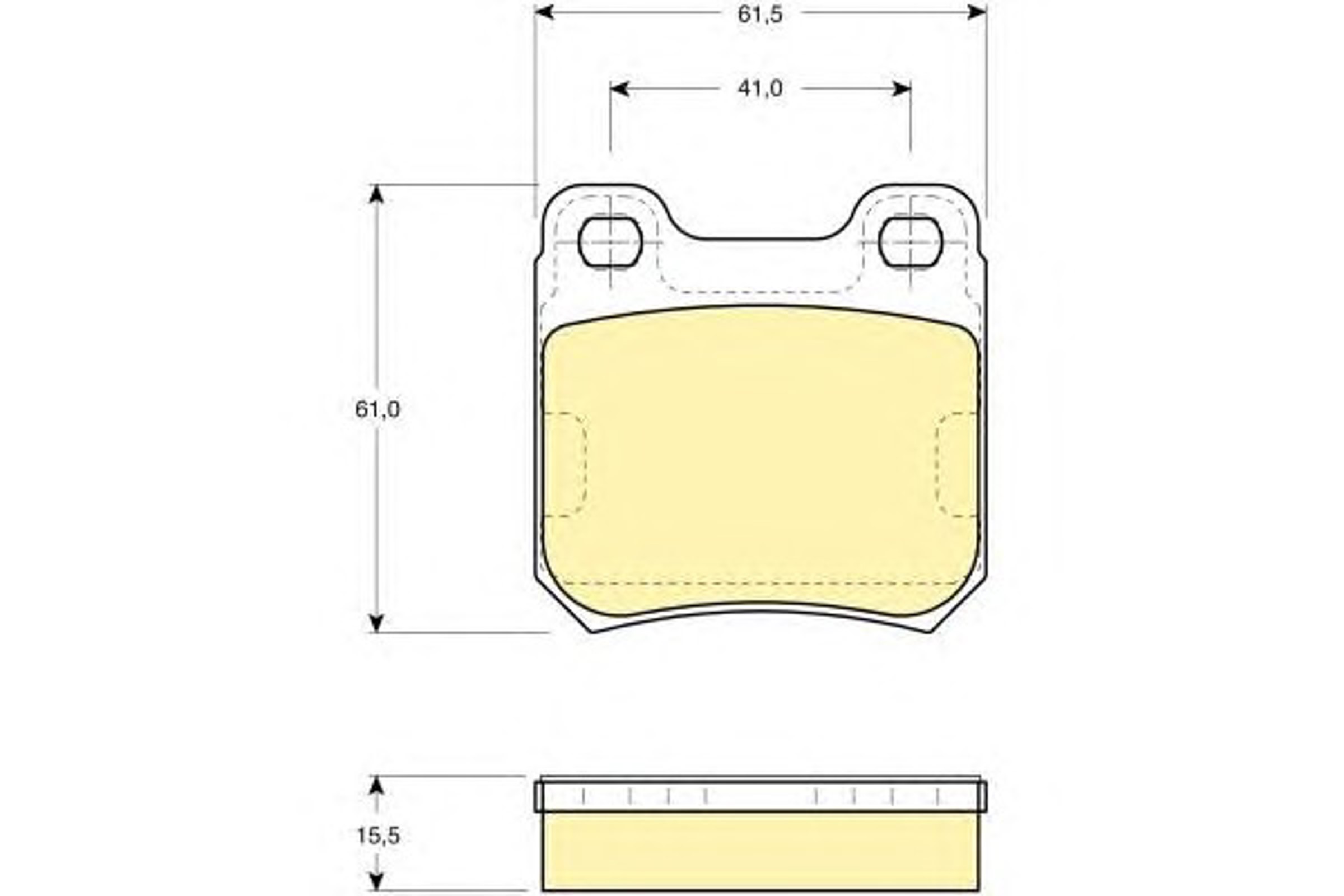 Колодки тормозные дисковые комплект GIRLING 6109142