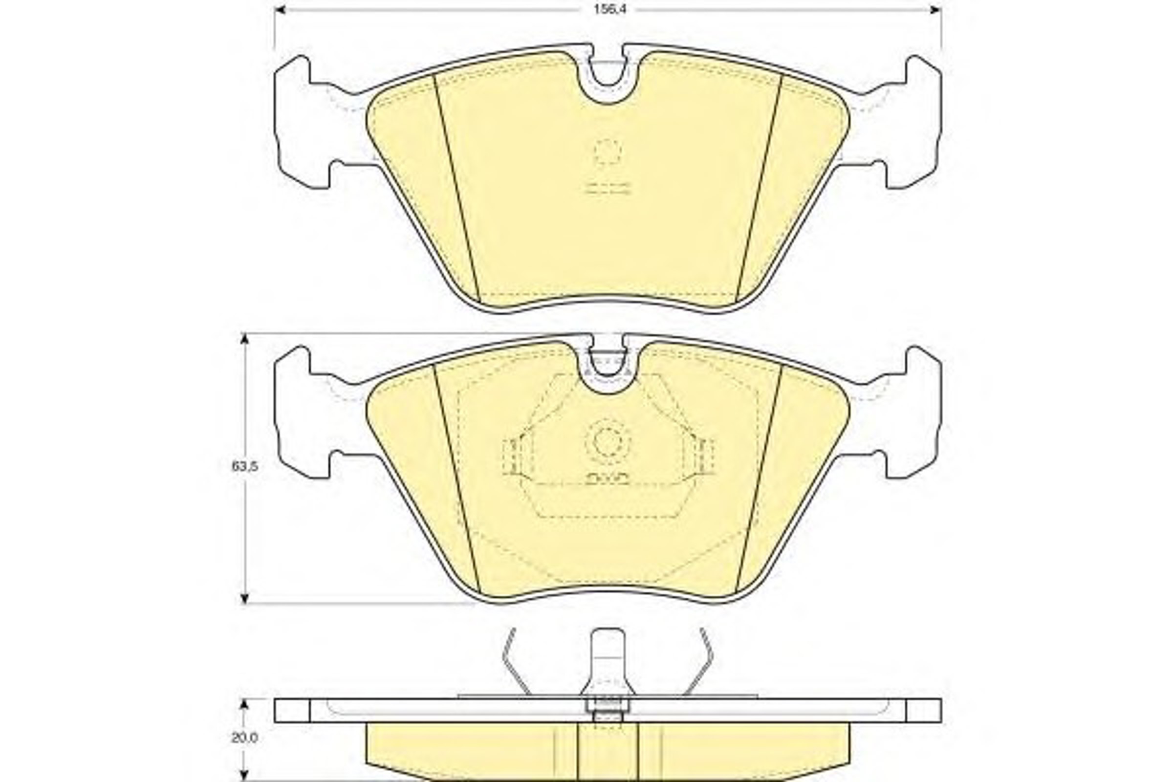 Колодки тормозные дисковые комплект GIRLING 6109162
