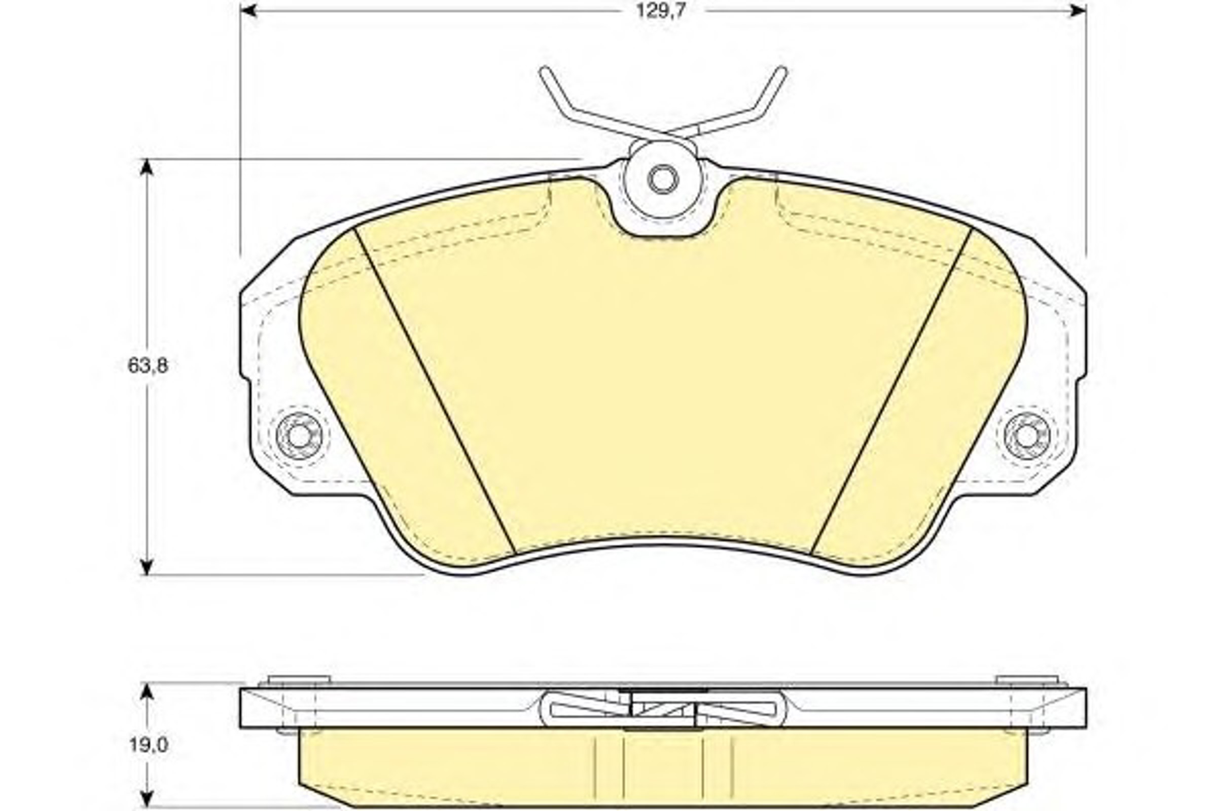 Колодки тормозные дисковые комплект GIRLING 6109571