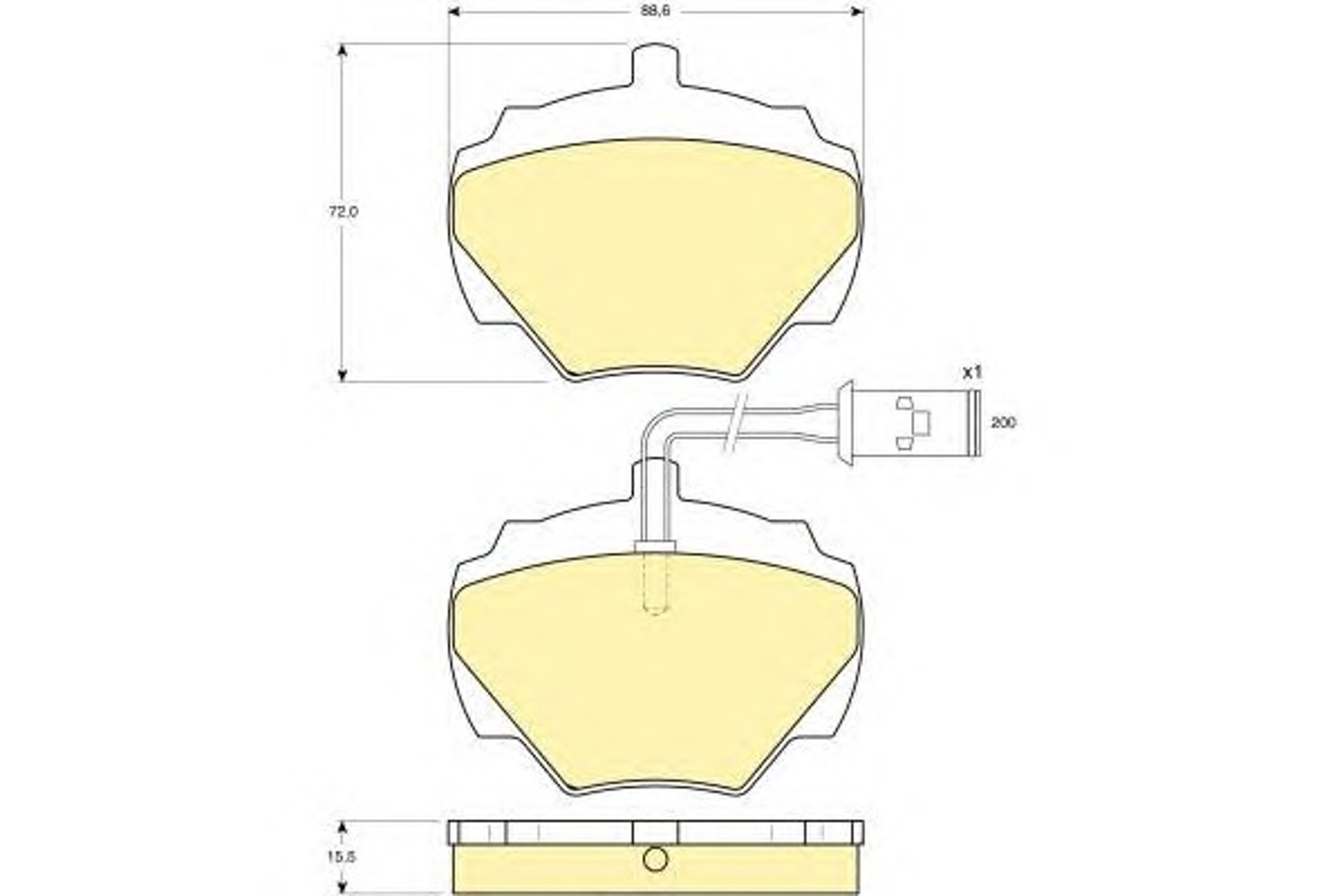 Колодки тормозные дисковые GIRLING 6109766