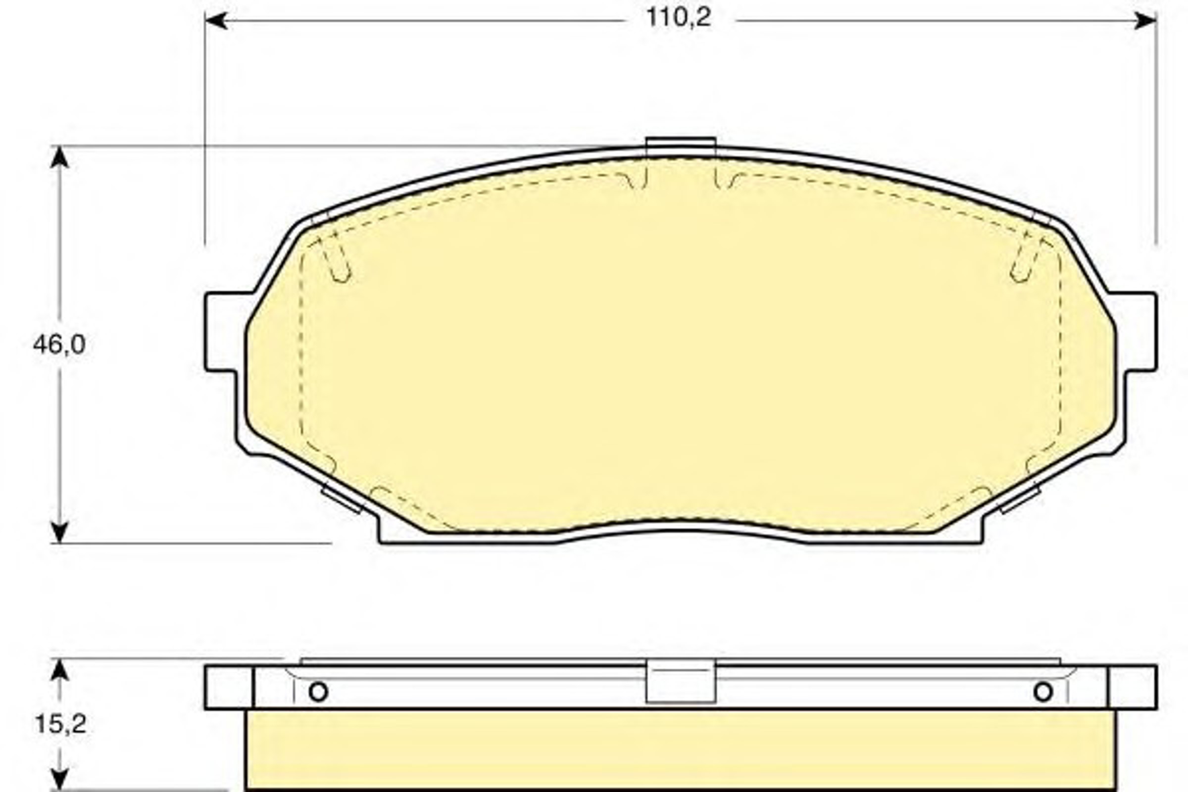 Колодки тормозные дисковые GIRLING 6110289