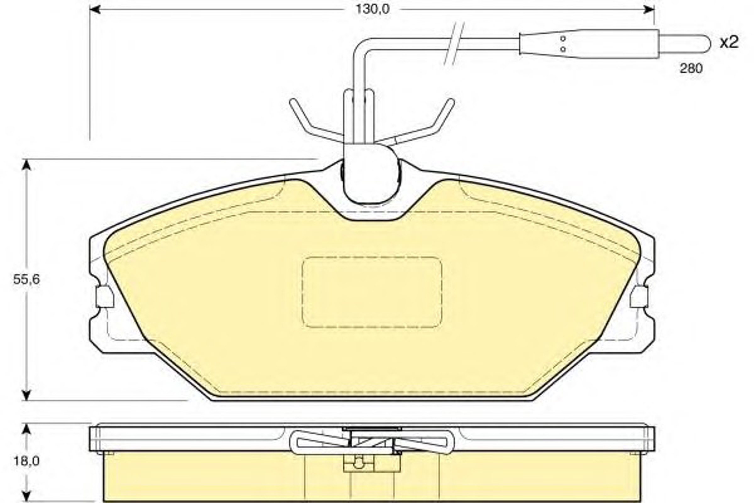 Колодки тормозные дисковые GIRLING 6110301