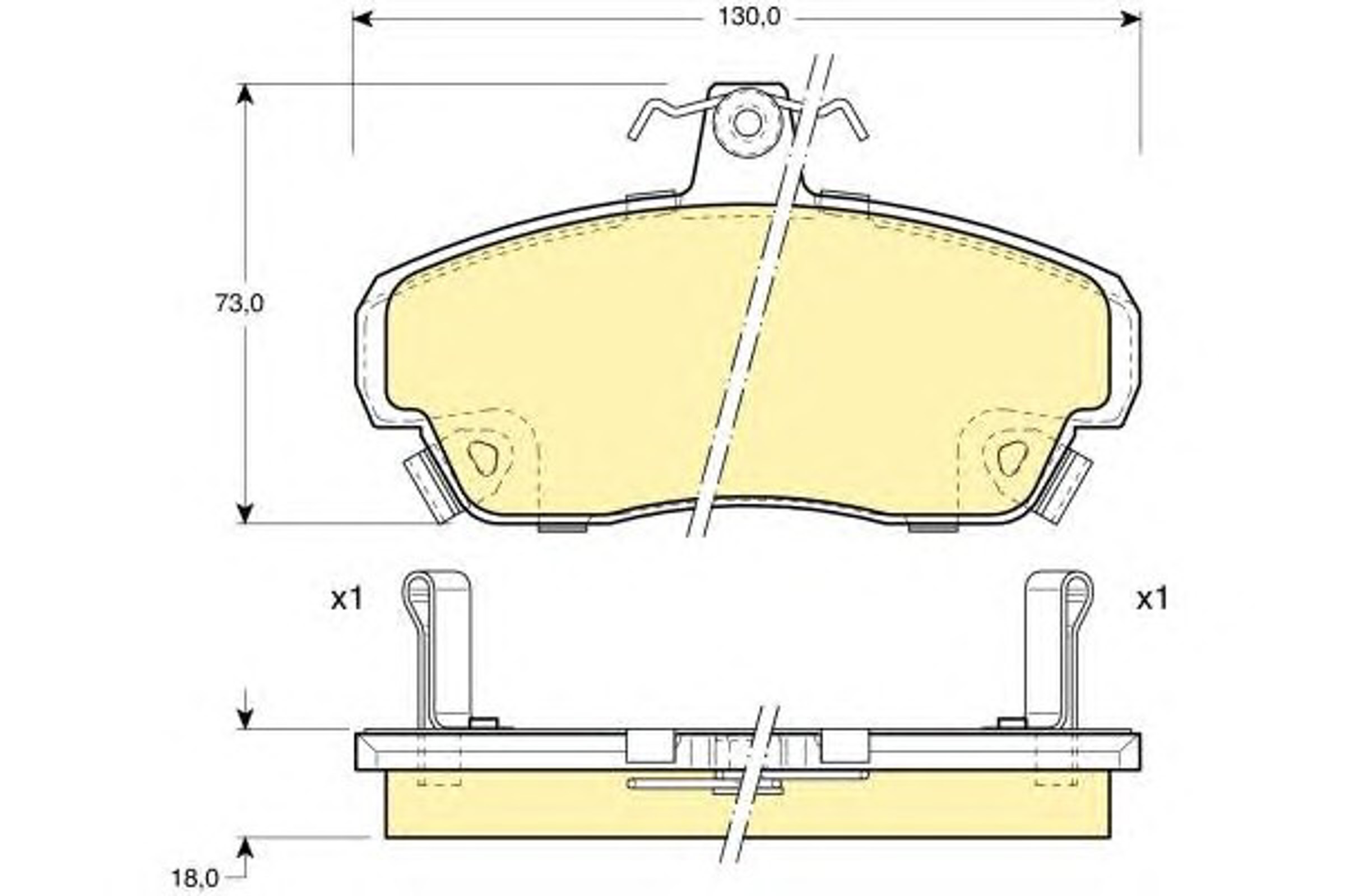 Колодки тормозные дисковые GIRLING 6110831