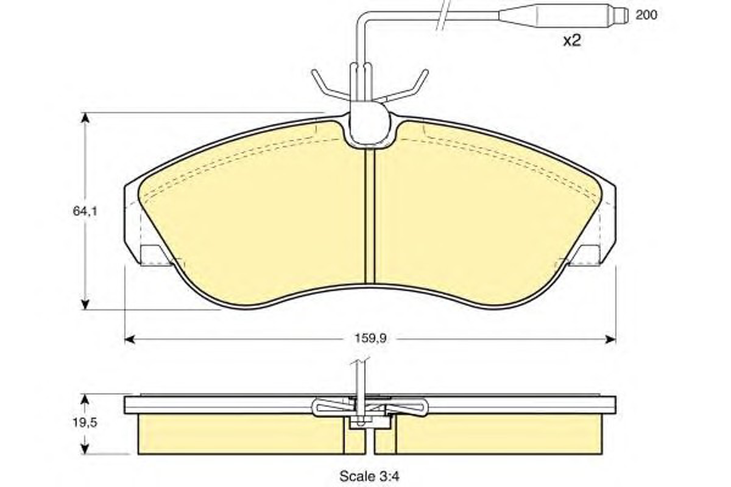 Колодки тормозные дисковые GIRLING 6111061