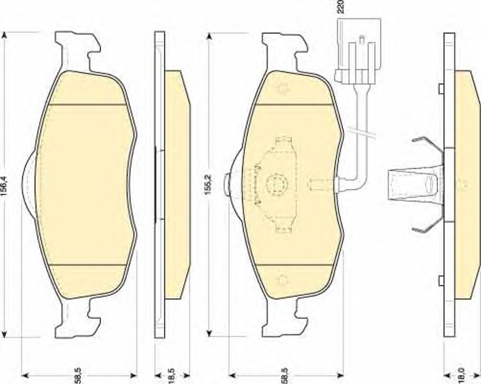 Колодки тормозные дисковые GIRLING 6111082