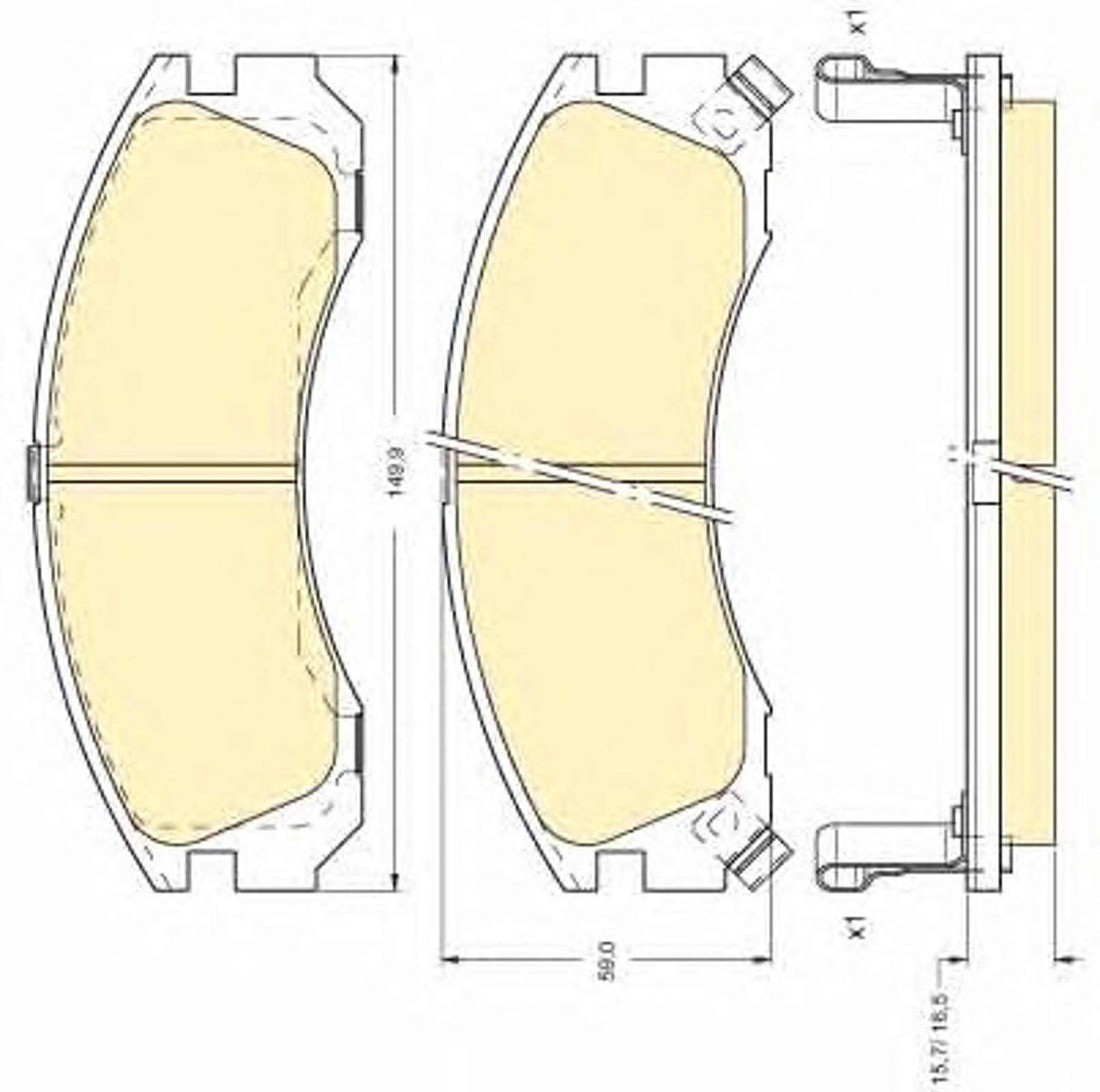 Колодки тормозные передние GIRLING 6111269