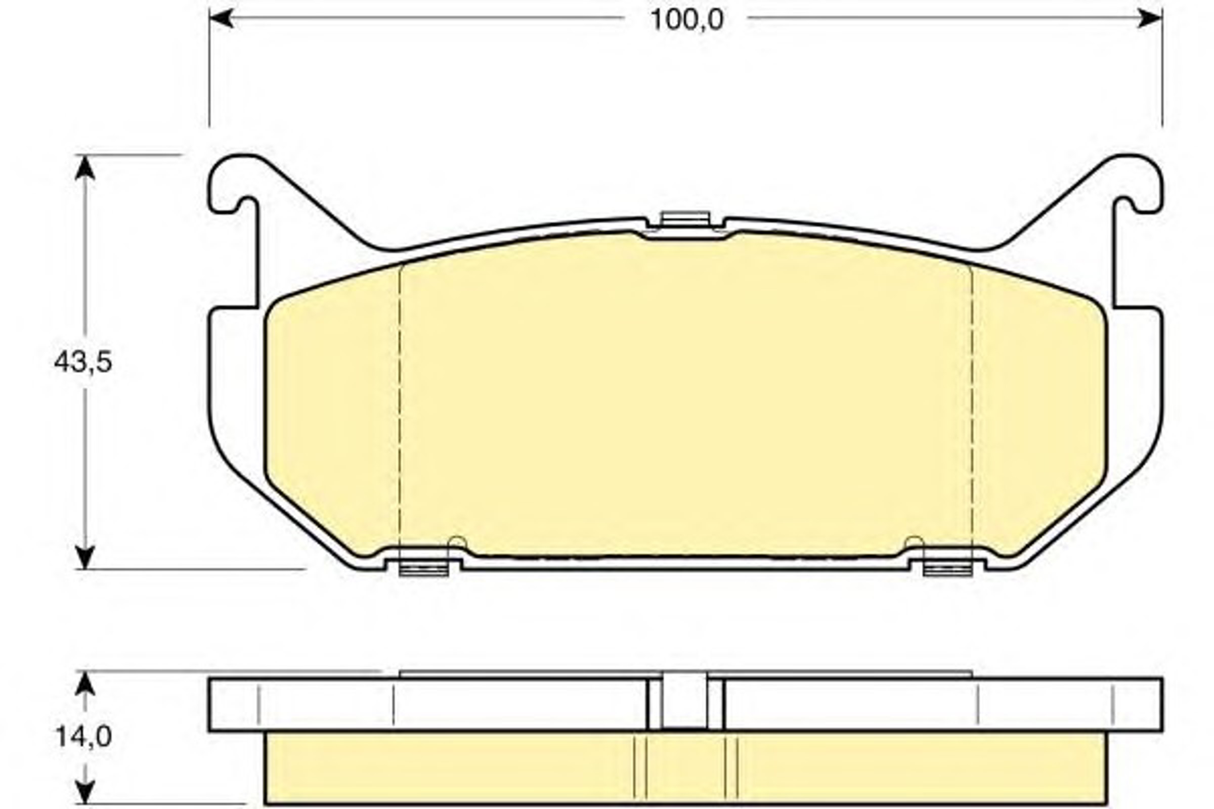 Колодки тормозные дисковые GIRLING 6111409