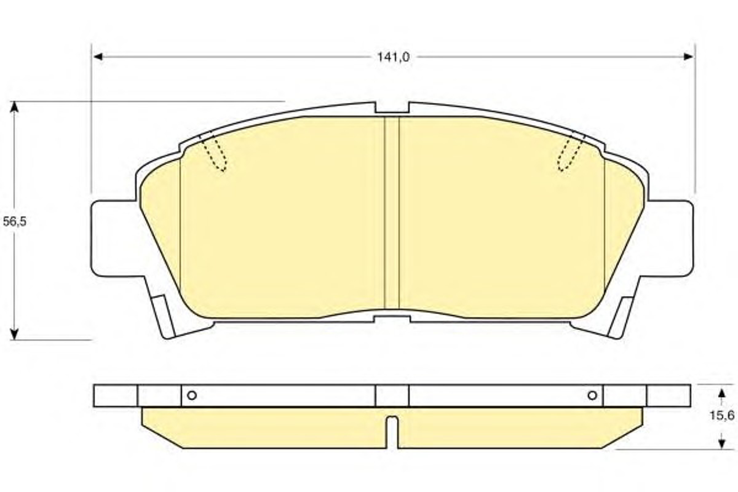Колодки тормозные дисковые GIRLING 6111459