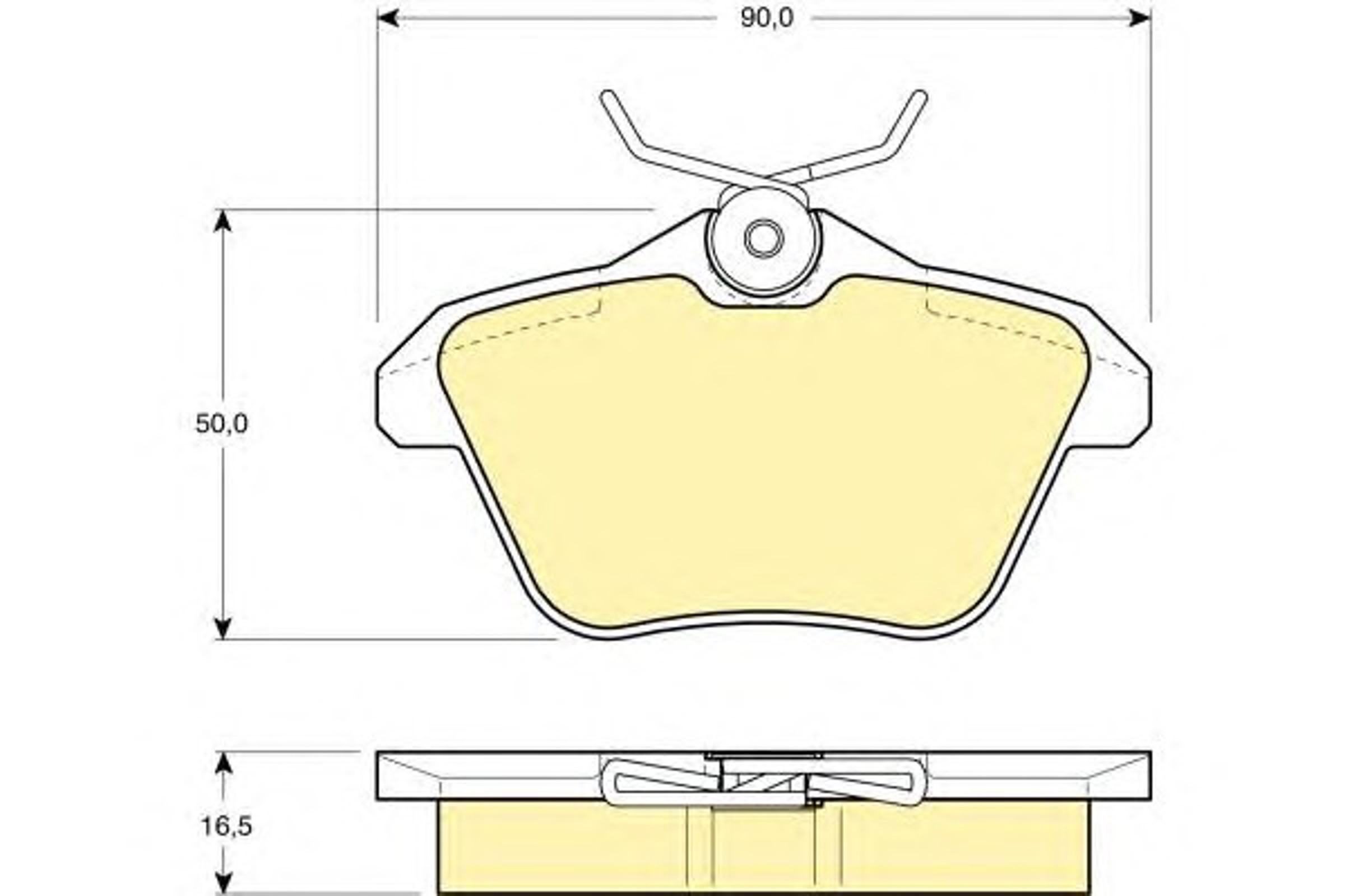 Колодки тормозные дисковые GIRLING 6111471