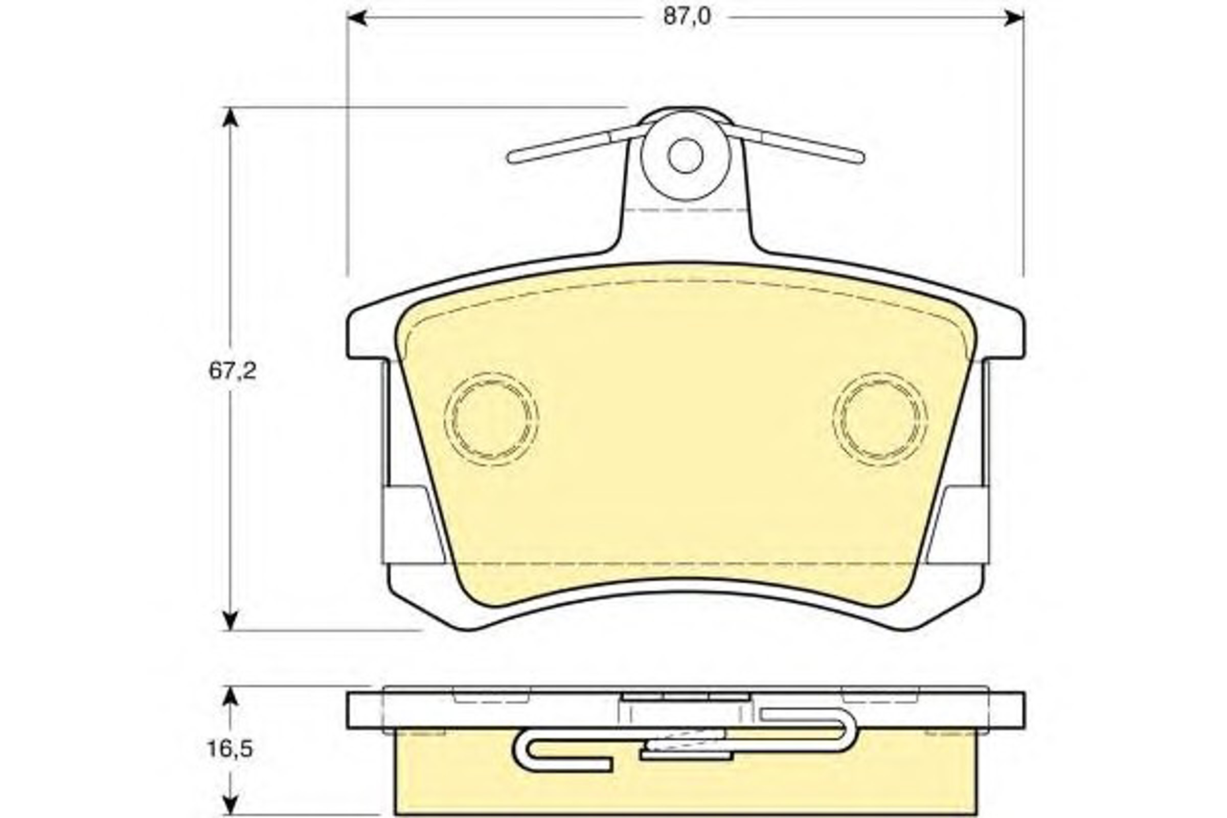 Колодки тормозные дисковые комплект GIRLING 6111631