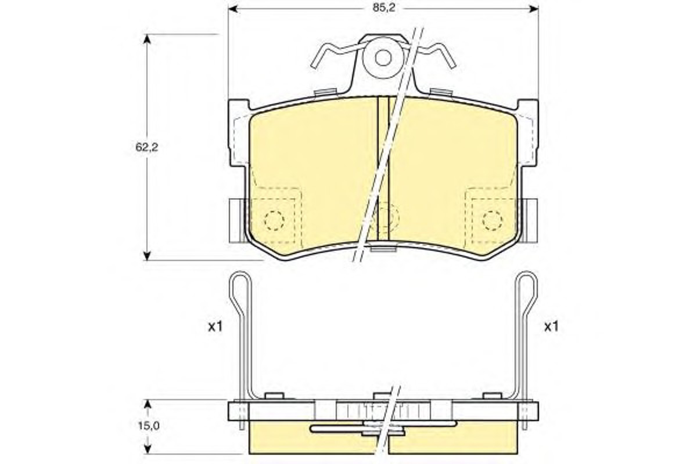 Колодки тормозные дисковые GIRLING 6111691