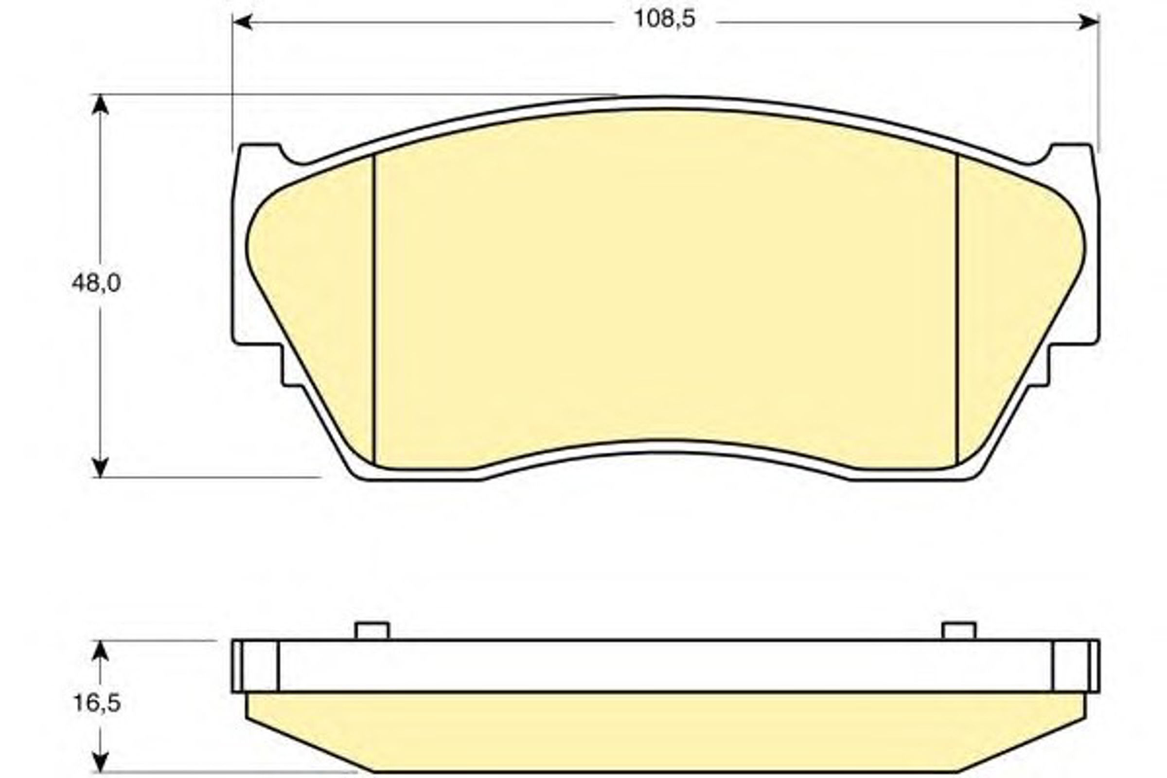 Комплект тормозных колодок дисковый тормоз GIRLING 6111709