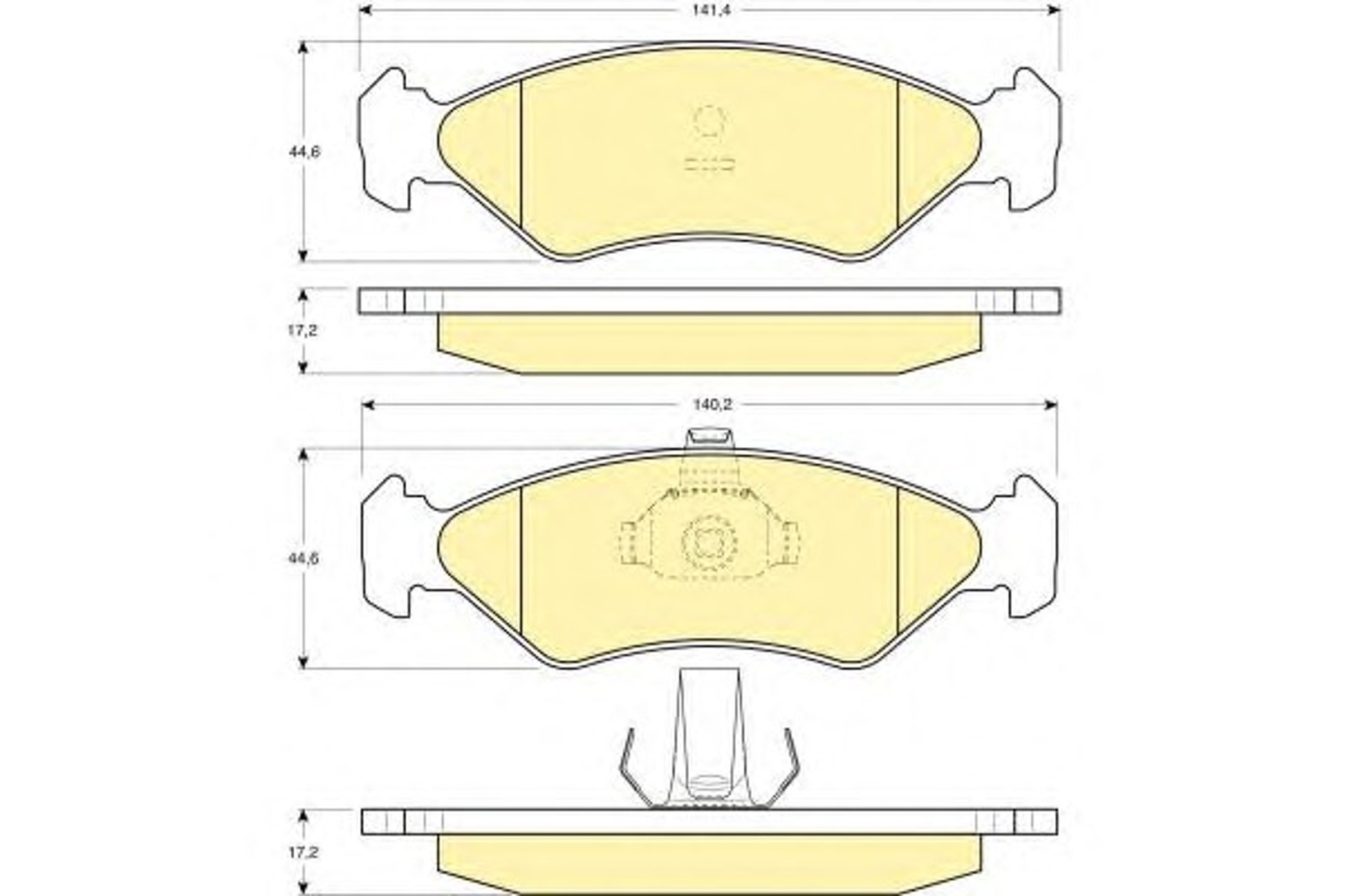 Колодки тормозные дисковые GIRLING 6112212