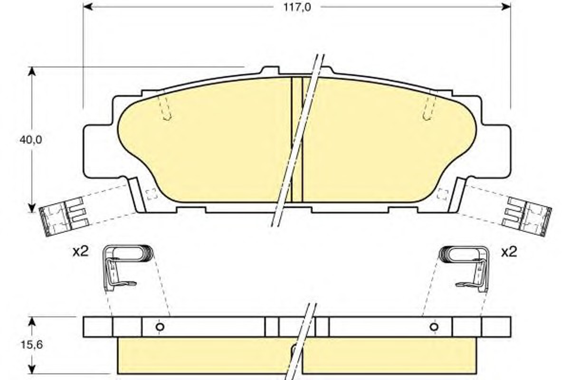 Колодки тормозные дисковые GIRLING 6112579