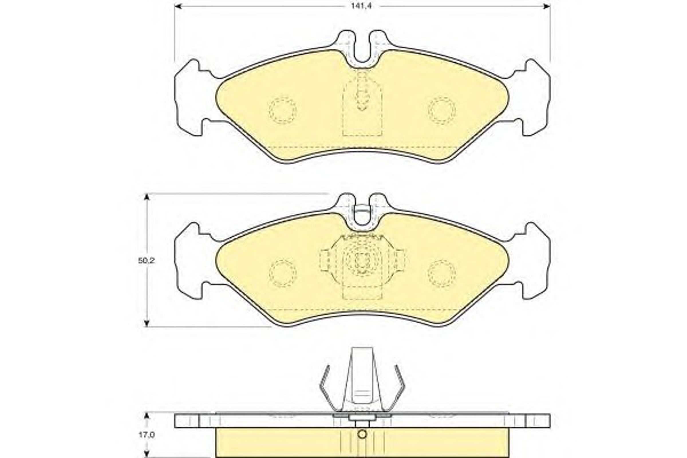 Колодки тормозные дисковые GIRLING 6112622