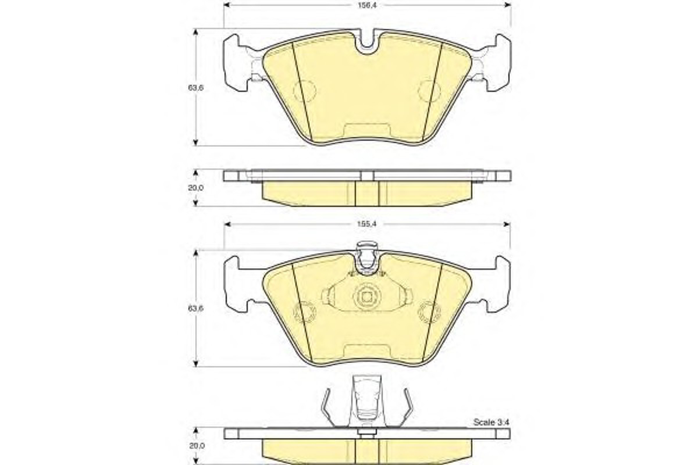 Колодки тормозные дисковые комплект GIRLING 6112642