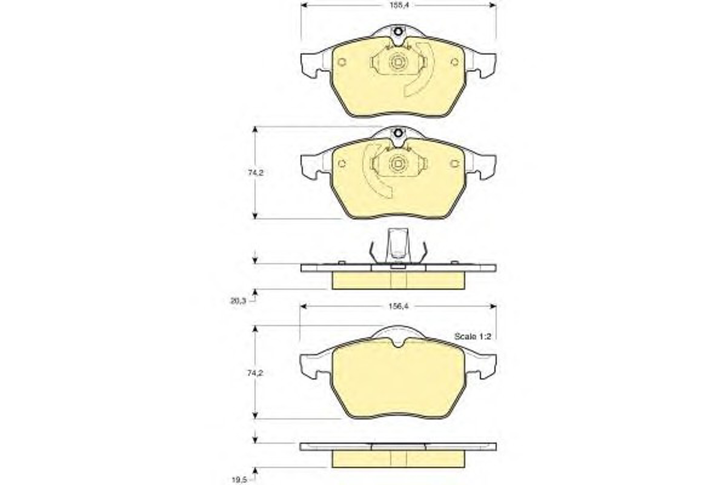 Колодки тормозные дисковые GIRLING 6112712